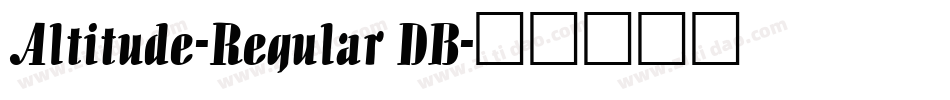 Altitude-Regular DB字体转换